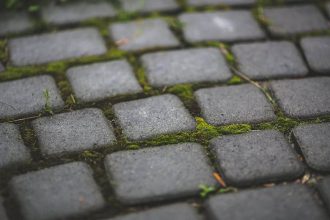 Dallage en pierres naturelles variées pour revêtements de sol