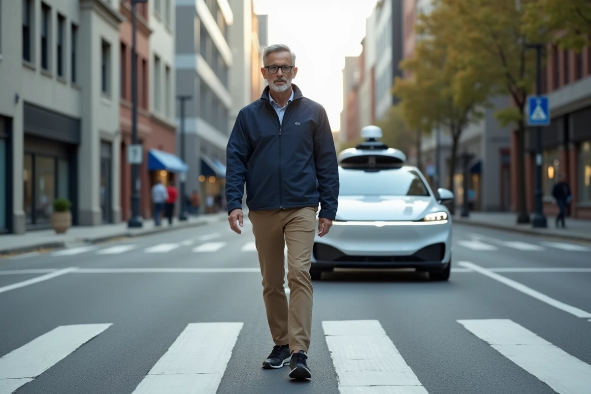 Homme marchant près d
